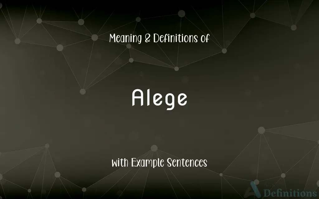 Alege