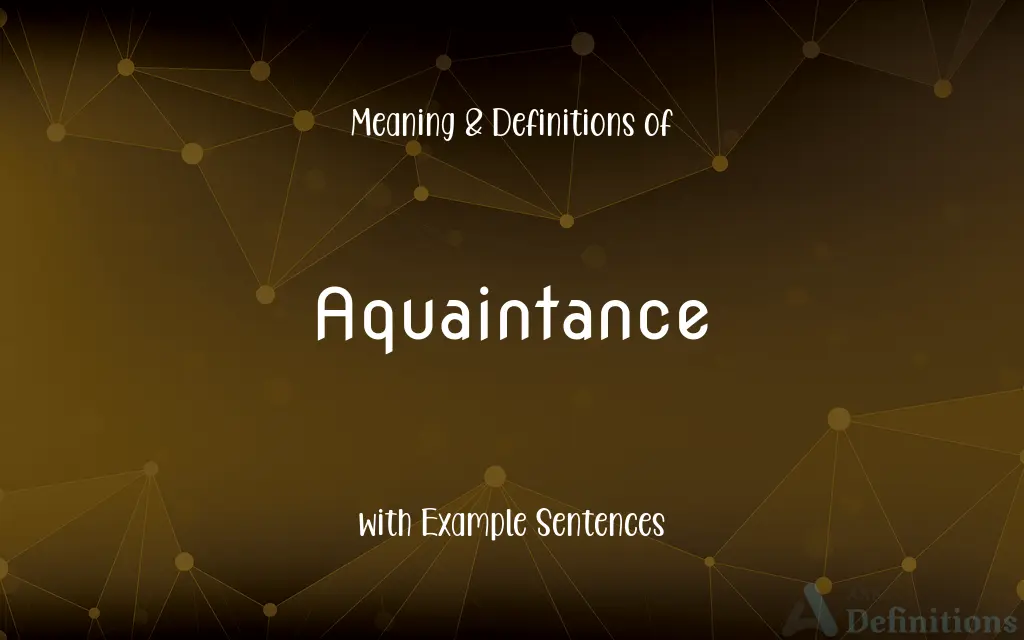 Aquaintance